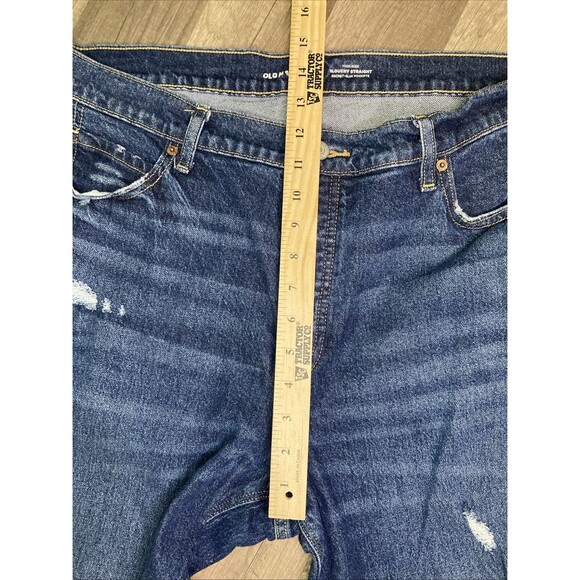 Old Navy Women's High Rise Jeans - Dark Blue - Picture 10 of 11